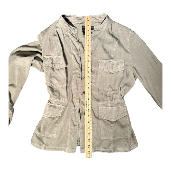 Anthropologie Sanctuary Safari Military Green Drawstring Utility Jacket Size XL - Picture 5 of 10